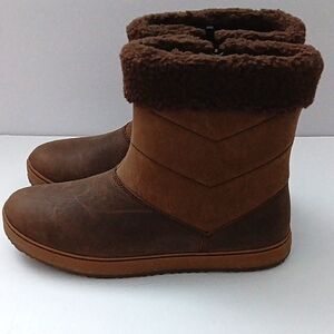 L.L. Bean Boots Women's Size 10 Med Brown Zip Up‎ Primaloft Mountainside Fleece